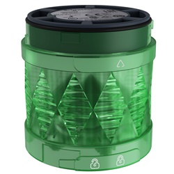 Elemento luminoso Ø60mm LED - lampeggiante - verde - IP65