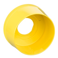 Guardia di protezione gialla in plastica diam.63,5mm per fungo di emergenza Ø 40
