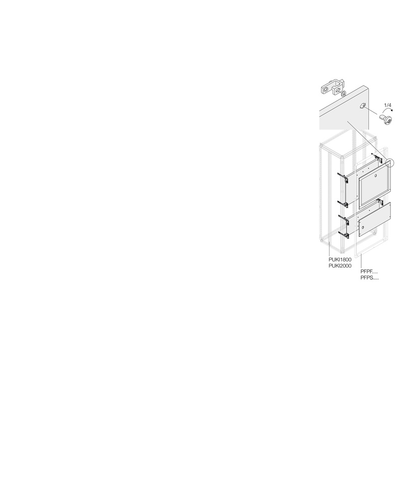 KIT OT 630/800 VERTICALE LARGHEZZA 800MM PER APPLICAZIONI INDUSTRIALI