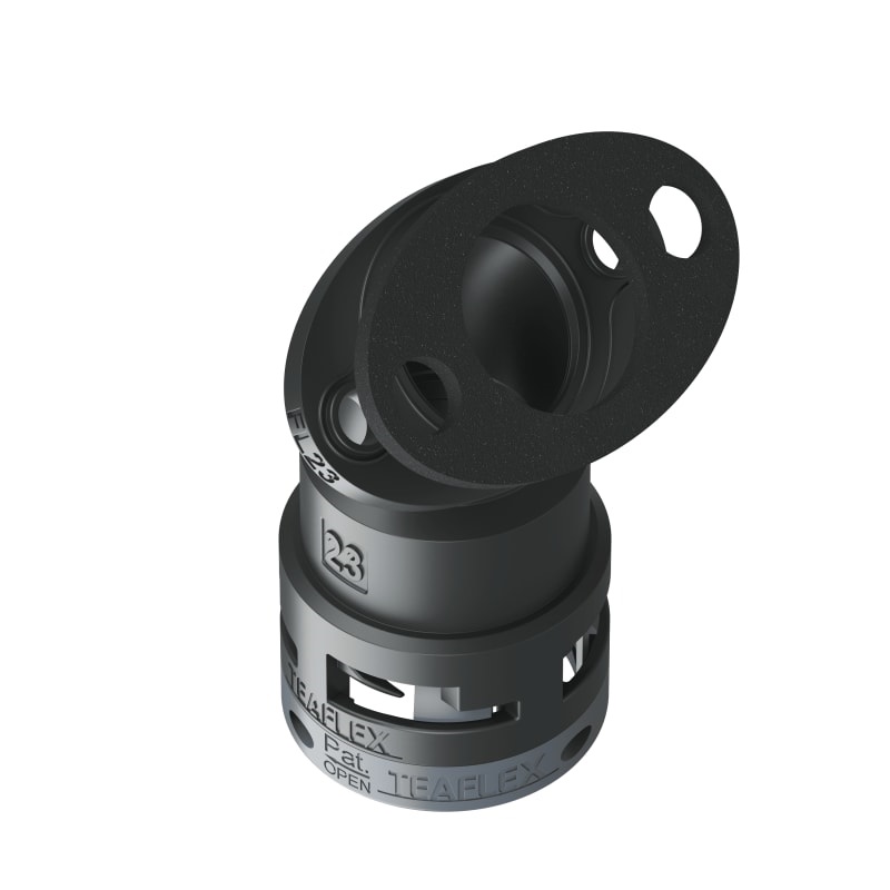 Flangia 45° Ip66 Ff23 Nero