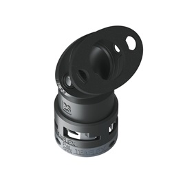 Flangia 45° Ip66 Ff23 Nero