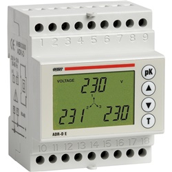 Analizzatore di rete VEVE281200 TRMS monofase/trifase con RS485 per monitoraggio impianti elettrici