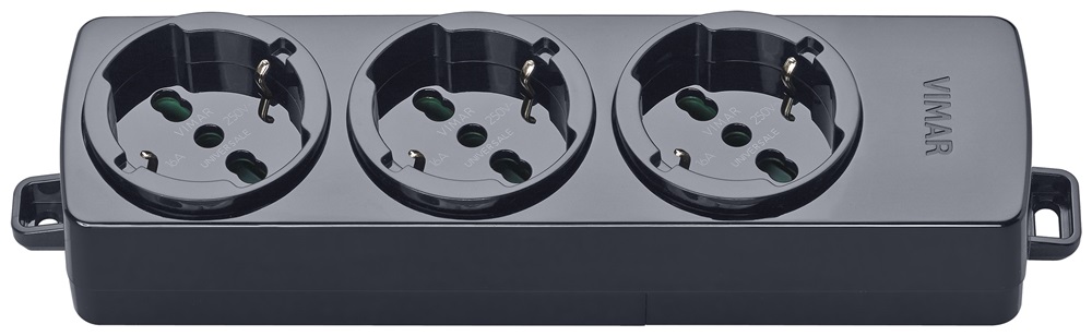 PRESA MULTIPLA 3 UNIVERSALE NERO
