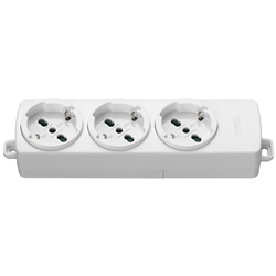 PRESA MULTIPLA 3 UNIVERSALE BIANCO