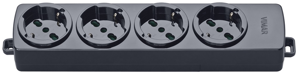 PRESA MULTIPLA 4 UNIVERSALE NERO