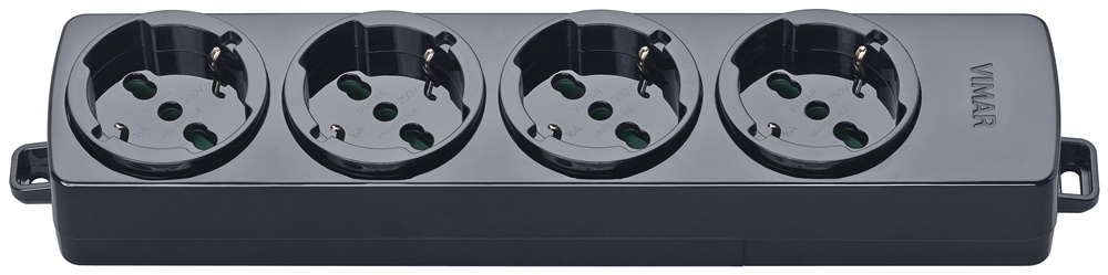 PRESA MULTIPLA 4 UNIVERSALE NERO