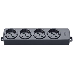PRESA MULTIPLA 4 UNIVERSALE NERO