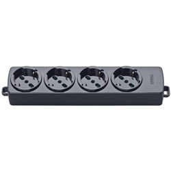 PRESA MULTIPLA 4 UNIVERSALE NERO