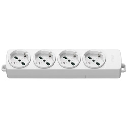 PRESA MULTIPLA 4 UNIVERSALE BIANCO