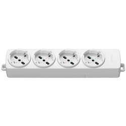 PRESA MULTIPLA 4 UNIVERSALE BIANCO