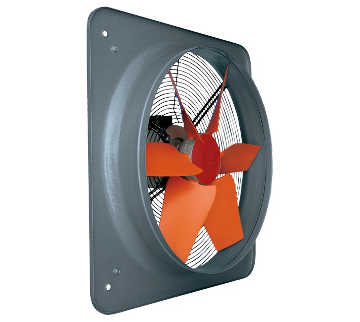 Aspiratore elicoidale diametro 250 mm portata 1150 m3/h motore trifase isolamento F uso esterno