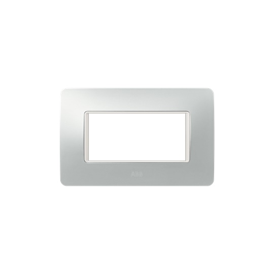 Placca incasso 4 moduli Xite Frame Natural finitura chiara design minimalista uso residenziale e commerciale