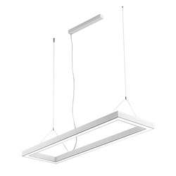 Sospensione LED 96W bianca interna IP40 luce diretta diffusa design moderno
