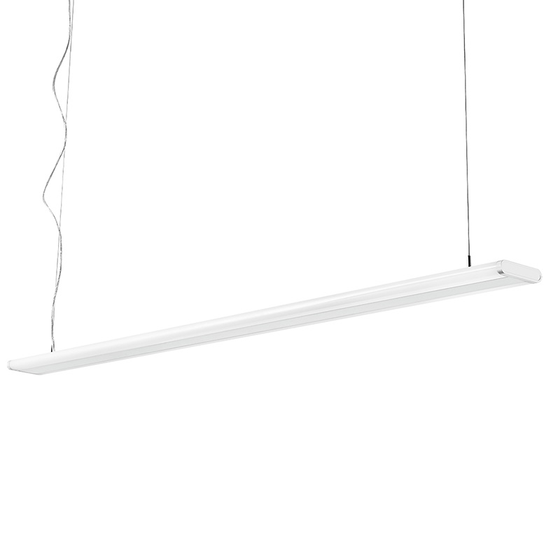 Sospensione LED biemissione 40W cavo sospensione 1500mm alluminio bianco ambienti residenziali professionali