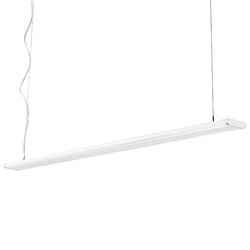 Sospensione LED biemissione 40W cavo sospensione 1500mm alluminio bianco ambienti residenziali professionali