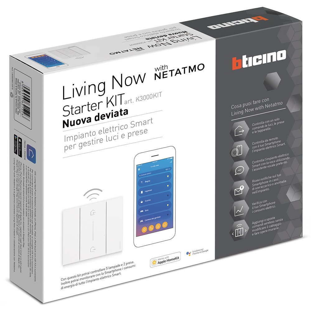 Starter Kit Nuova Deviata Bticino Living Now