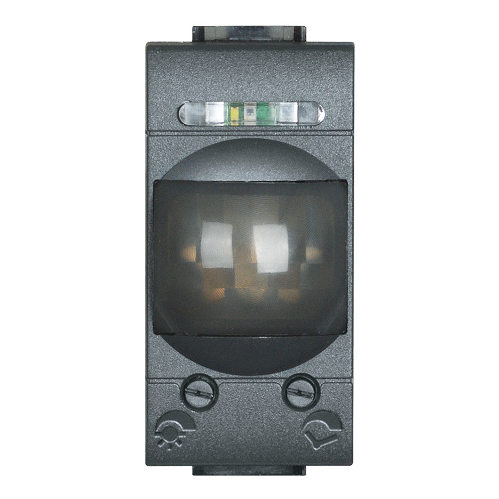 Interruttore infrarossi passaggio 1m uscita relè 2A 230V 200W antracite controllo impianti elettrici