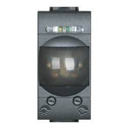 Interruttore infrarossi passaggio 1m uscita relè 2A 230V 200W antracite controllo impianti elettrici