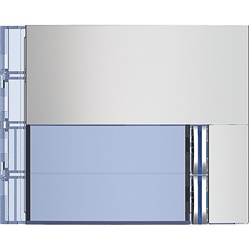 Frontale 2 pulsanti Allmetal design compatto per applicazioni elettriche residenziali e commerciali