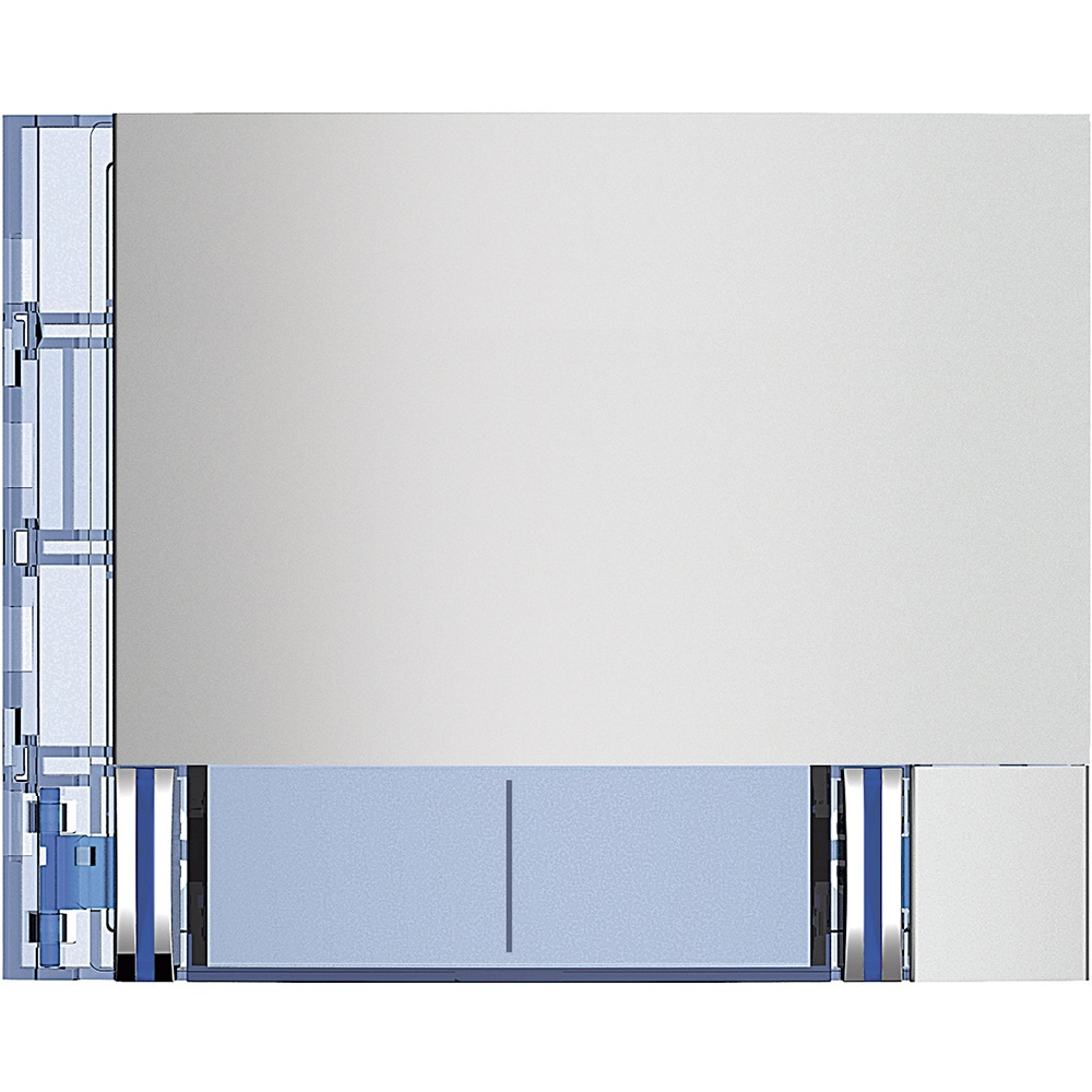 Frontale 2 pulsanti doppia fila Allmetal per impianti elettrici modulari incasso