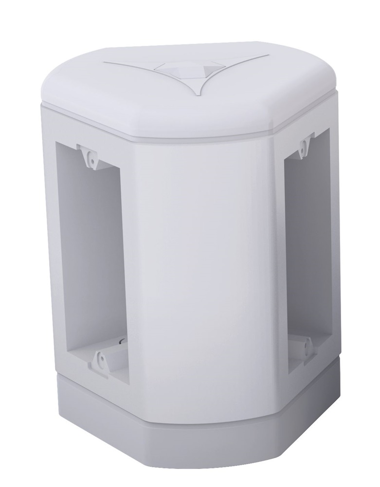 Monolyto Unica scatola elettrica modulare 8-12 moduli montaggio verticale/orizzontale bianca