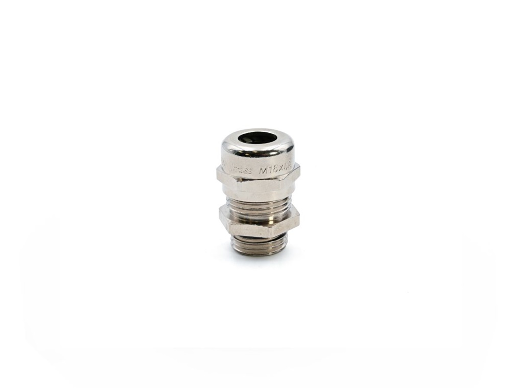 Pressacavo Maxibrass ottone nichelato IP68 M16 installazioni elettriche
