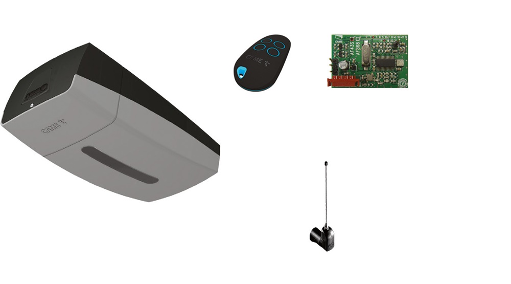 Kit automazione motore 24V forza trazione 1000N per porte fino 18m²