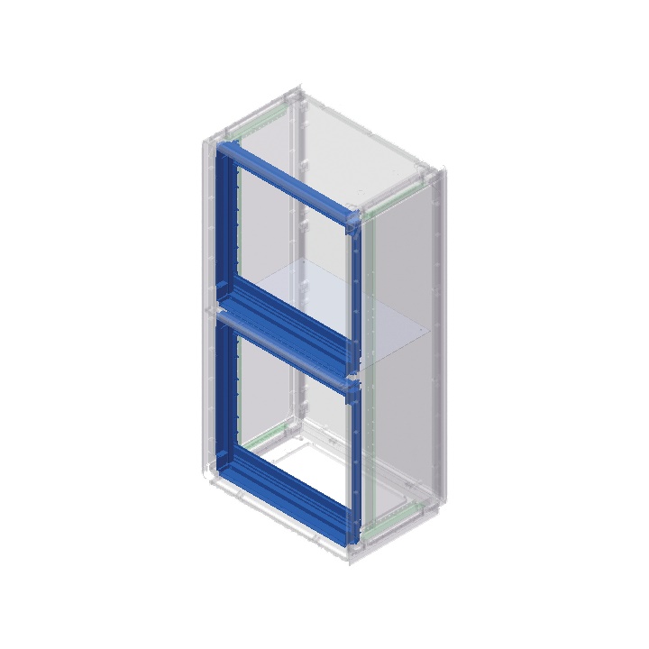 Telaio supporto pannelli Serie GRAFI 9 altezza vano 1130 mm grigio RAL 7035 autoestinguente