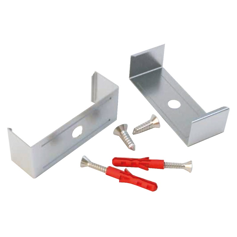 KIT 2 staffe profilo S13XL robusto versatile per installazioni elettriche interne ed esterne