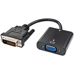 Convertitore DVI 24+1 a VGA 1080p cavo 15 cm compatto e versatile per elettronica e informatica