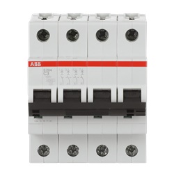 Interruttore Automatico Miniatura S200 4P 3A Caratteristica C 6kA AC Uso Residenziale Industriale