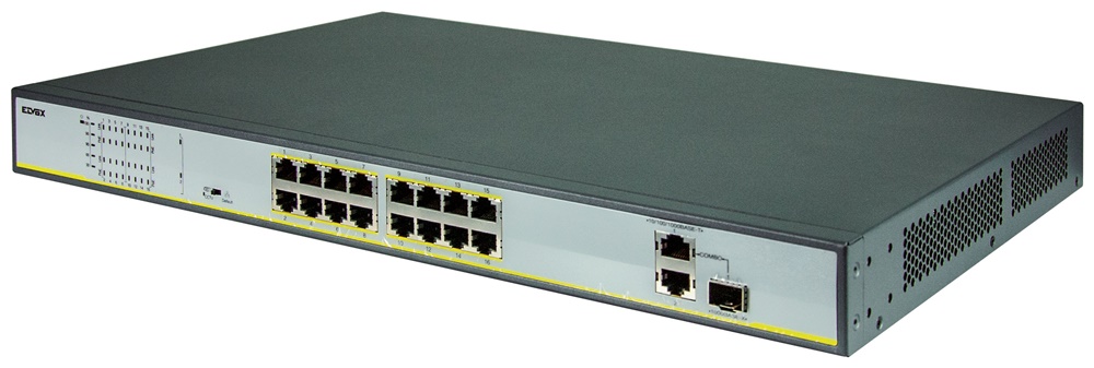 SWITCH ETHERNET 16 P. POE AT 2ETH 1