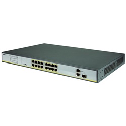 SWITCH ETHERNET 16 P. POE AT 2ETH 1