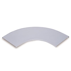Coperchio curvo 90° per canaline e traversini 400mm zincato a caldo