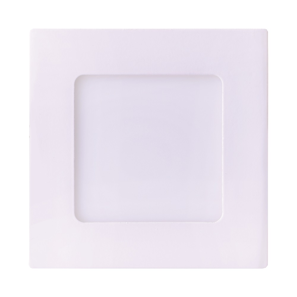 Downlight ultrasottile LED 9W Quadrato da incasso Bianco Neutro apertura 120º finitura Bianca