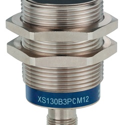 Sensore induttivo cilindrico M30 PNP NO+NC 15 mm 12-24 Vcc connettore M12 per rilevamento oggetti metallici industriale