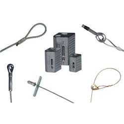 Zip Clip-Kit Con Cavo Y L 2Mt - Staffa  A 45° 2 Fori E Clip