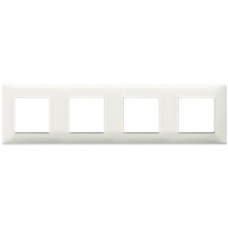 Placca 8M (2+2+2+2) int71 avorio