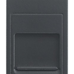 Adattatore portello RJ45 Keystone grigio antipolvere per connettori rete