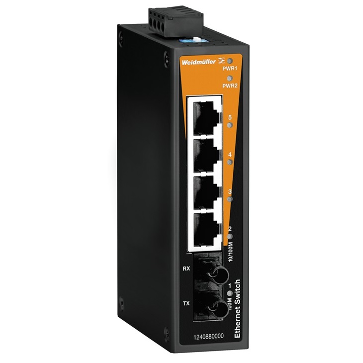 Switch industriale Ethernet 4 porte TX 1 porta ST connettività affidabile ambienti industriali