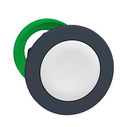 Harmony XB5, testa pulsante bianco Ø30 filopannello, in plastica, ad impulso, senza marcatura