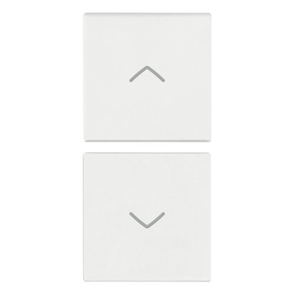 Due Mezzi Tasti Vimar 1M Simboli Frecce Bianco