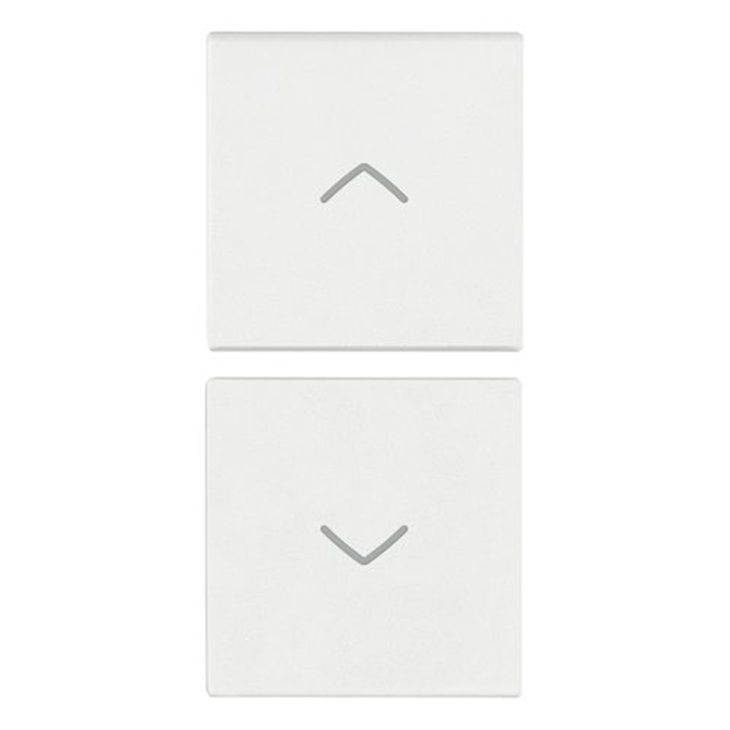 Due Mezzi Tasti Vimar 1M Simboli Frecce Bianco