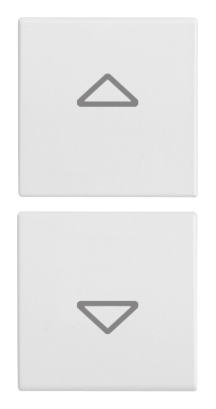 Due Mezzi Tasti Vimar 1M Simboli Frecce Bianco