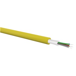 12 fibers OM4 50/125 µm tight buffer indoor / outdoor Cca LSZH-FR cable