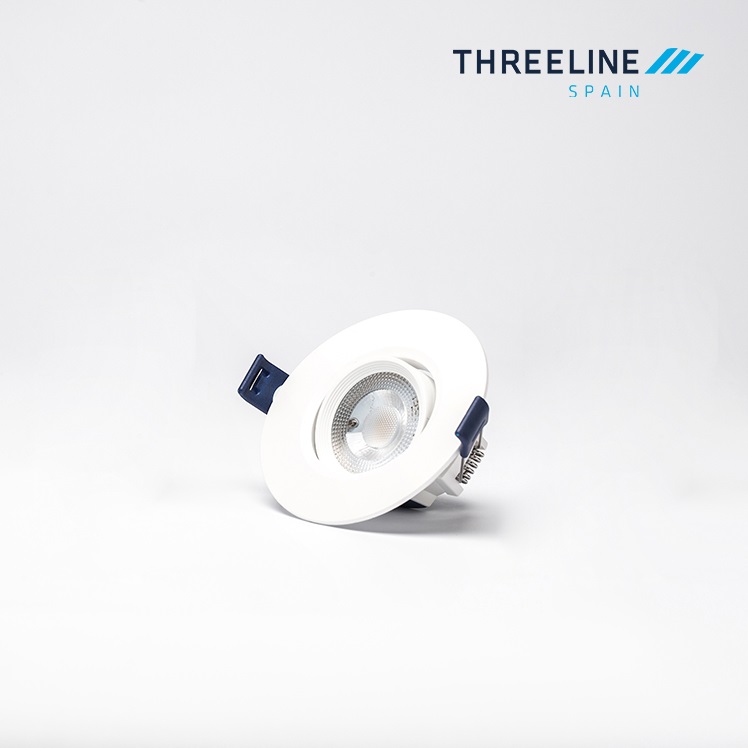 Mini Downlight LED orientabile 7W Rotondo Bianco Caldo apertura 45º 