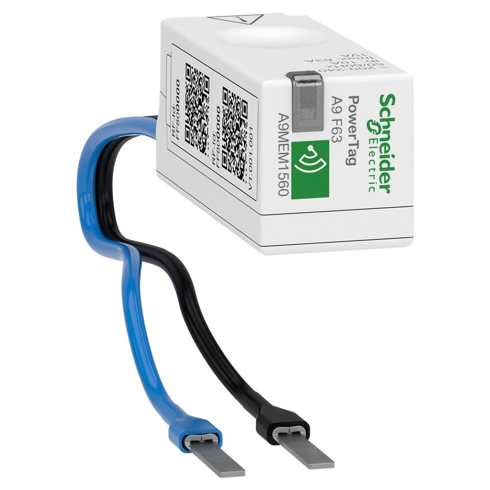 PowerTag wireless sensore energia 63A 1P+N monitoraggio carico e potenza IP20