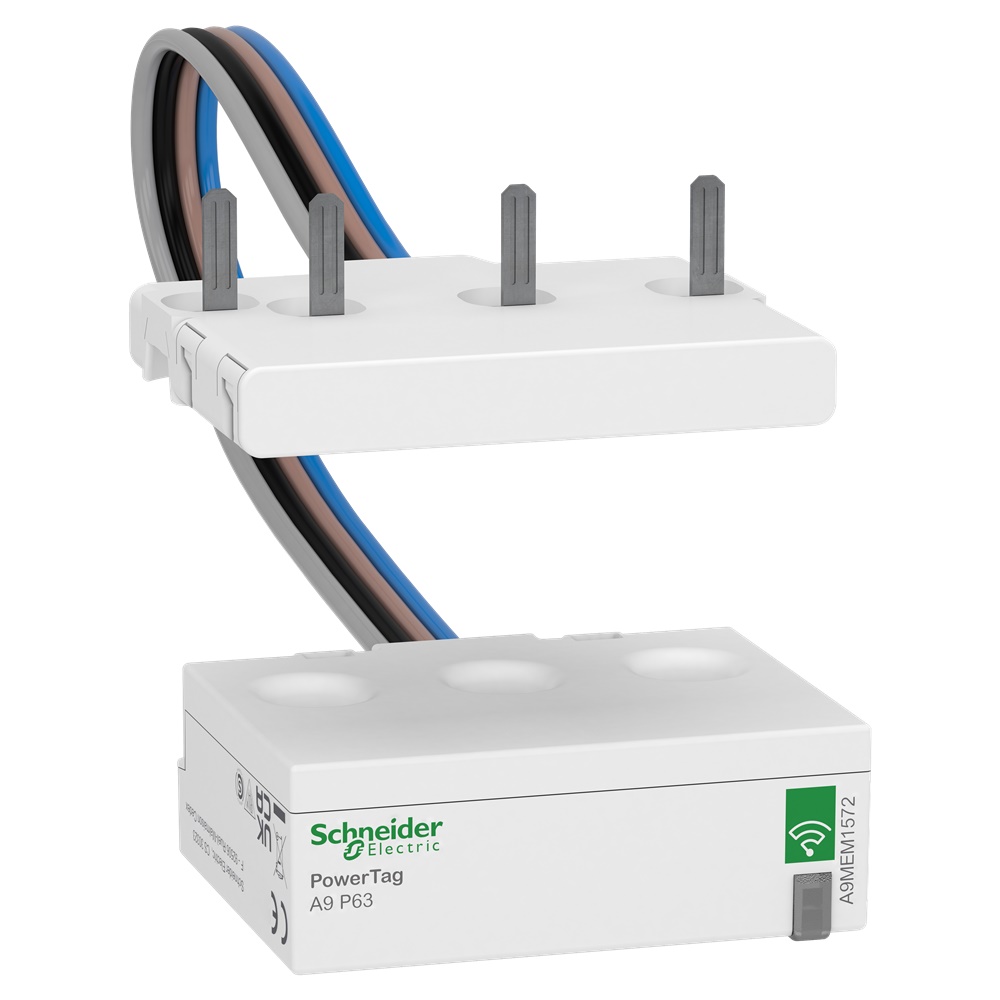 PowerTag wireless sensore energia 63A 3P+N 9mm monitoraggio carico e potenza