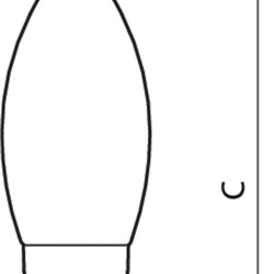 CLA LEDCANDLE D 5-40W B35 E14 827