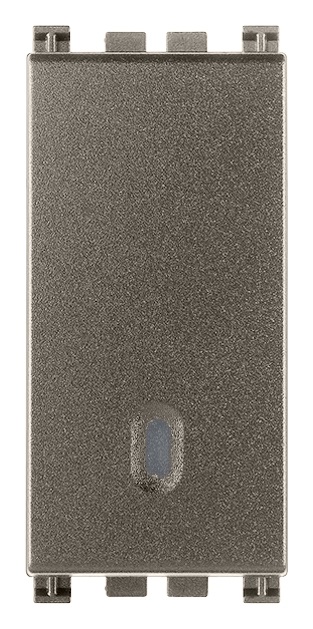 Pulsante 1P NO 10A Arkè Metal